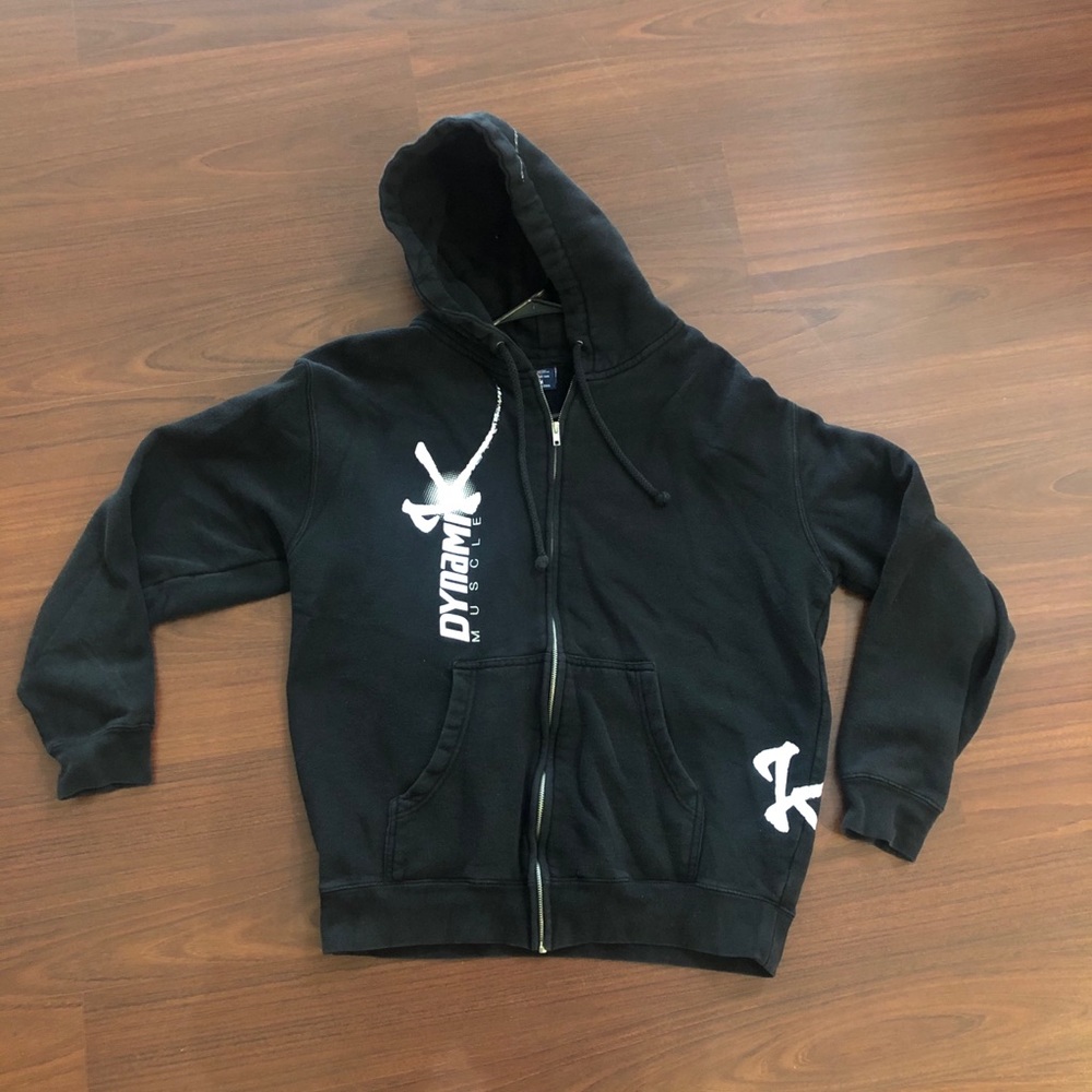 Zip up hoodie Dynamik muscle - Black (Heavy)